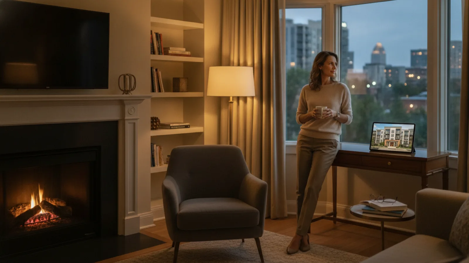 A busy professional enjoying their time while their Charlotte rental is managed for them