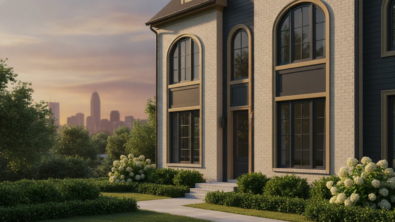 Charlotte investment property with the Uptown skyline beyond